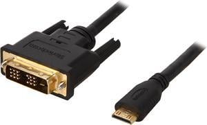 StarTech.com HDCDVIMM1M 3.3 ft. Black Mini HDMI (19 pin) to DVI-D (19 pin) Cable Male to Male