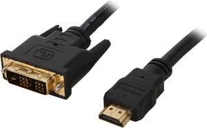 StarTech.com HDDVIMM3 3 ft HDMI to DVI-D Cable - HDMI to DVI Adapter / Converter Cable - 1x DVI-D Male, 1x HDMI Male - Black, 3 feet