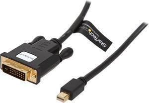 StarTech.com MDP2DVIMM6BS 6 ft Mini DisplayPort to DVI Active Adapter Converter Cable - 6ft (1.8m) Active mDP to DVI Cable for PC - 1920x1200 - Black