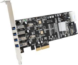 StarTech PEXUSB3S42V 4 Port Dual Bus PCI Express (PCIe) SuperSpeed USB 3.0 Card Adapter with UASP - SATA/LP4 Power