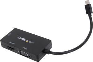 StarTech.com MDP2VGDVHD Mini DisplayPort Adapter - 3-in-1 - 1080p - Monitor Adapter - Mini DP to HDMI / VGA / DVI Adapter Hub