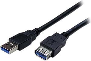 StarTech.com USB3SEXT2MBK 2m Black SuperSpeed USB 3.0 Extension Cable A to A - Male to Female USB 3.0 Extender Cable - USB 3.0 Extension Cord - 2 meter