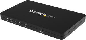 StarTech ST124HD4K 4K HDMI Splitter - 4k 30 Hz - 4 Port - Aluminum - Backward Compatible - HDMI Multi Port - HDMI Hub