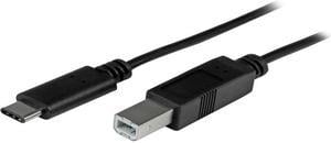 StarTech USB2CB1M USB C to USB B Printer Cable - 3 ft. / 1m - USB C Printer Cable - USB C to USB B Cable - USB Type C to Type B