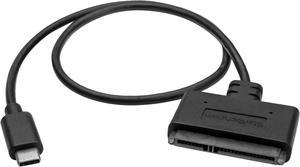 StarTech.com USB31CSAT3CB USB C To SATA Adapter - for 2.5” SATA Drives - UASP - External Hard Drive Cable - USB Type C to SATA Adapter