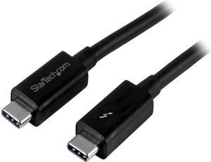 StarTech TBLT3MM1M Thunderbolt 3 Cable - 3 ft. / 1m - 4K 60 Hz - 20Gbps - USB C to USB C Cable - Thunderbolt 3 USB Type C Charger Cable - 1 pack