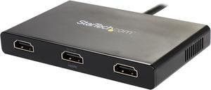 StarTech.com MSTMDP123HD Mini DisplayPort to HDMI Multi Monitor Splitter - 3-Port MST Hub - mDP 1.2 to 3x HDMI MST Hub