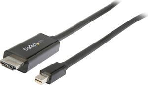 StarTech MDP2HDMM5MB 16.4ft. BlackMini DisplayPort to HDMI Adapter Cable 4K 30Hz M-M