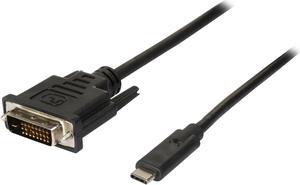 StarTech.com CDP2DVIMM1MB 3.3 ft / 1 m USB-C to DVI Cable - USB Type-C Video Adapter Cable - 1920 x 1200 - Black (CDP2DVIMM1MB)