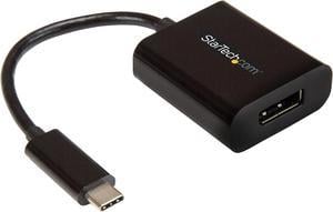 StarTech.com CDP2DP USB-C to DisplayPort Adapter - 4K 60Hz - Black - USB 3.1 Type-C to DisplayPort Adapter - USB C Video Adapter (CDP2DP)