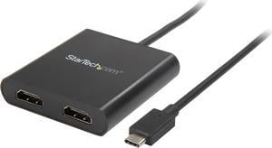 StarTech.com MSTCDP122HD 2-Port USB-C to HDMI MST Hub - 4K 30Hz - Dual Monitor Video Splitter - Windows and Thunderbolt 3 Compatible (MSTCDP122HD)