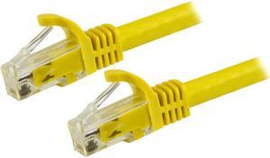 StarTech N6PATCH8YL Cat6 Patch Cable - 8 ft. - Yellow Ethernet Cable - Snagless RJ45 Cable - Ethernet Cord - Cat 6 Cable - 8 ft.