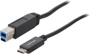 StarTech.com USB315CB2M USB C to USB B Printer Cable - 6 ft / 2m - USB C Printer Cable - USB C to USB B Cable - USB Type C to Type B