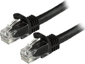 StarTech.com Cat6 Patch Cable - 6 ft. - Black Ethernet Cable - Snagless RJ45 Cable - Ethernet Cord - Cat 6 Cable