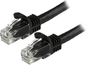 StarTech N6PATCH1BK StarTech.com Cat6 Patch Cable - 1 ft. - Black Ethernet Cable - Snagless RJ45 Cable - Ethernet Cord - Cat 6 Cable - 1 ft.