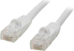 Coboc CY-CAT6-07-WH 7ft. 24AWG Snagless Cat 6 White Color 550MHz UTP Ethernet Stranded Copper Patch cord /Molded Network lan Cable