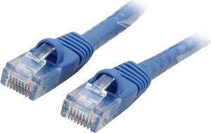 Coboc CY-CAT6-05-BL 5ft. 24AWG Snagless Cat 6 Blue Color 550MHz UTP Ethernet Stranded Copper Patch cord /Molded Network lan Cable