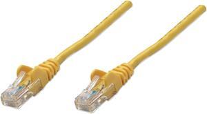 Intellinet Network Cable, Cat5e, UTP, RJ45 Male / RJ45 Male, 1.5 m (5 ft.), Yellow