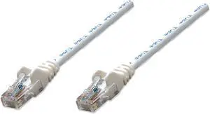 Intellinet Network Cable, Cat6, UTP, RJ45 Male / RJ45 Male, 2.0 m (7 ft.), White