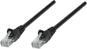 Intellinet Network Cable, Cat6, UTP, RJ45 Male / RJ45 Male, 30.0 m (100 ft.), Black