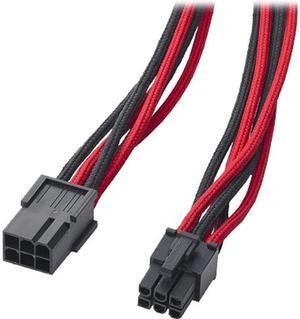 BitFenix BFA-MSC-6PEG45RKK-RP 17.72" (45 cm) Red & Black 45cm 6 Pin PCIE Extension Cable