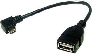 Micro Connectors E07-171-OTG Black USB 2.0 to Micro-USB Cable