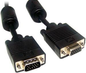 Micro Connectors M05-110KDS 50 ft. SVGA / VGA Monitor Extension Cable HD15 Double Shielded