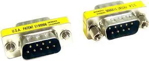 Micro Connectors G02-104SL DB9 M/M Gender Changer (Slim)