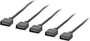 Micro Connectors F04-RGB04-30 11.81 in. (30cm) 1 to 4 RGB Splitter Cable Female to Female