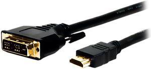 Comprehensive HD-DVI-3ST 3 ft. Black Connector Type 1: HDMI Male Connector Type 2: DVI-D Male Standard Series HDMI to DVI Cable 3ft