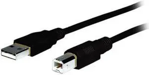 Comprehensive USB2-AB-10ST Black USB 2.0 Type A to Type B