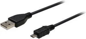 Innovera IVR30008 Black USB to Micro USB Cable, 6 ft, Black