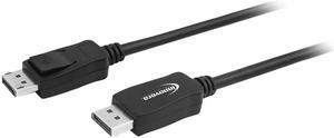 Innovera IVR30032 Black DisplayPort Cable, 10 ft, Black Male to Male