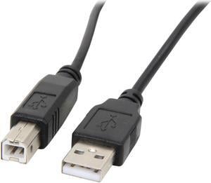 Kaybles USB-AB-BK-10FT 10 ft. Black USB cable A/male to B/male in Black Color 10 feet - OEM