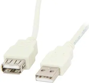 Kaybles USB-MF-6FT 6 ft. Beige USB cable A/male to A/Female in Beige Color 6 feet - OEM