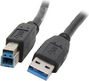 Kaybles USB3-AB-10 USB 3.0 Cable A Male to B Male, 10ft USB 3 Type B Cord Compatible with Docking Station, External Hard Drivers, Scanner, Printer and More (Black) - OEM