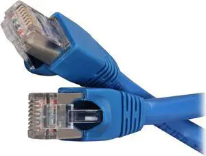 Kaybles 7ft CAT6A-7S 7 ft. Cat 6A Blue Color Shielded Stranded STP Network Cable Blue Color 7 feet - OEM