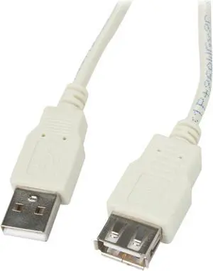 Kaybles 3ft USB-MF-3 3 ft. Beige USB 2.0 A/male to A/female Cable in Beige Color 3 feet - OEM