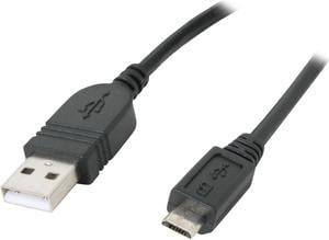 Kaybles 3ft USB-MIC-3 3 ft. Black USB 2.0 A/Male to Micro USB B/Male Cable 3 feet - OEM