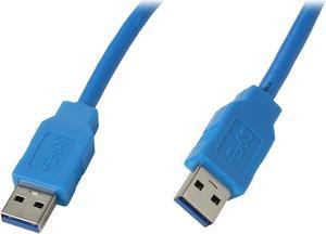 Kaybles USB3-MM-3FT Blue USB 3.0 A Male to A Male Cable in Blue Color