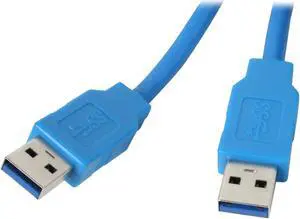 Kaybles USB3-MM-15FT 15 ft. Blue USB 3.0 A Male to A Male Cable in Blue Color 15 feet - OEM