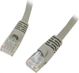 Kaybles 5ft CAT6 UPT 5 ft Injection Molded Boot Patch Cables in Gray Color 5 feet - OEM