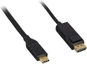 Kaybles USB 3.1 10ft.USB-C To DisplayPort Cable 4K@60HZ, 10' Type C to DP Adapter Cable, Black