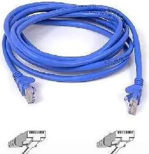 Belkin A3L791-18IN-BLU 1.5 ft. CAT5e Ethernet Patch Cable, RJ45, M/M - Blue