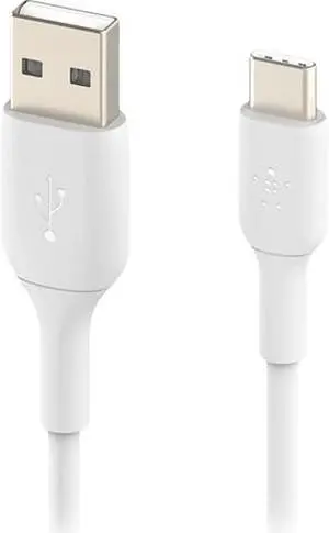 Belkin CAB001bt2MWH White BOOST CHARGE USB-C to USB-A Cable 6.56 ft. (2.0 m)