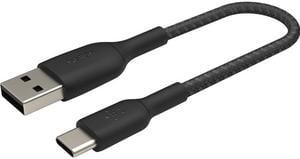 Belkin CAB002bt1MBK Black BOOST CHARGE Braided USB-C to USB-A Cable 3.28 ft. (1 m)