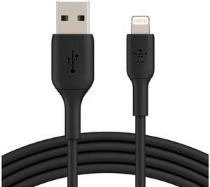 BELKIN CAA001bt2MBK BOOST CHARGE Black Lightning to USB-A Cable 6.56 ft. (2.0 m)