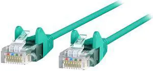 Belkin CE001B10-GRN-S 10 ft. Cat 6 Green 28 AWG UTP Snagless Patch Network Cable