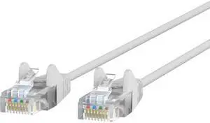 Belkin CE001B07-WHT-S 7 ft. Cat 6 White UTP Snagless 28AWG Patch Cable Bag & Label