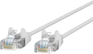 Belkin CE001B06-WHT-S 6 ft. Cat 6 White UTP Snagless 28AWG Patch Cable Bag & Label